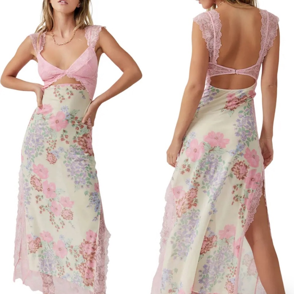 Free People NWT Suddenly Fine Maxi Slip